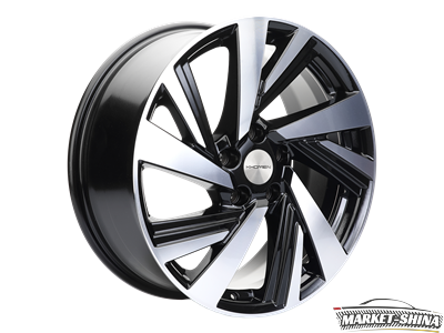 Khomen KHW1801 (Tiguan/Kodiaq) 7.5 x 18 5*112 Et:43 Dia:57.1 Black-FP