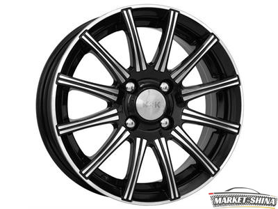 K&K Сиеста (КС474) 6 x 15 5*105 Et:39 Dia:56.6 Алмаз черный