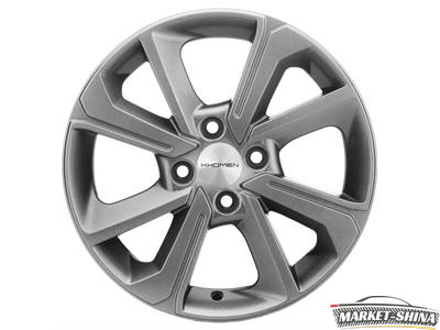 Khomen KHW1501 (XRay) 6 x 15 4*100 Et:37 Dia:60.1 G-Silver