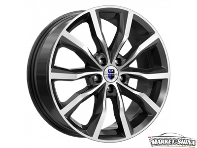 K&K Портер (КС906) 7.5 x 18 5*115 Et:40 Dia:70.2 Алмаз черный