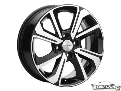 Khomen KHW1501 (Vesta/Almera) 6 x 15 4*100 Et:50 Dia:60.1 Black-FP