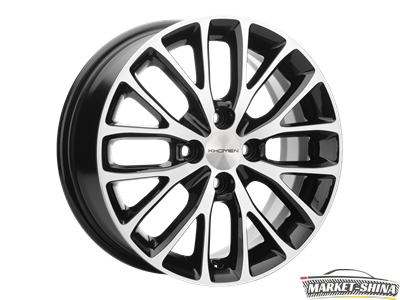 Khomen 1506 6 x 15 4*100 Et:37 Dia:60.1 BLACK-FP